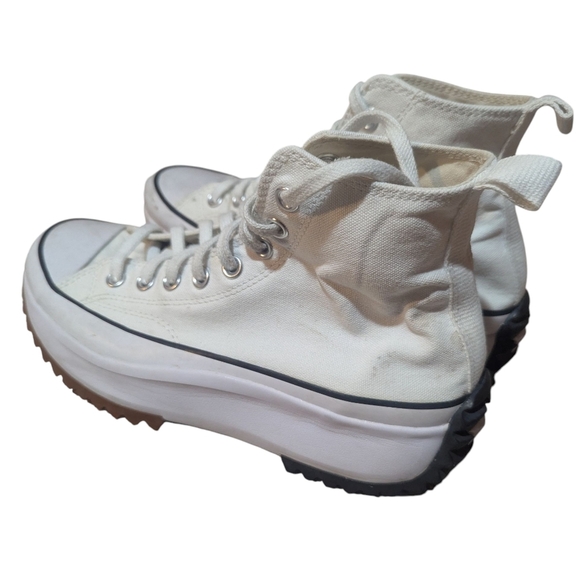 Converse Chuck Taylor All Star Run Star Hike High Top Platform Sneaker White 9 - Picture 2 of 9